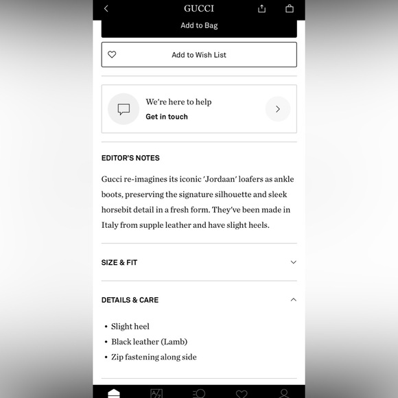 Gucci Jordaan Black Leather Ankle Booties with Gold Horsebit - Picture 15 of 15